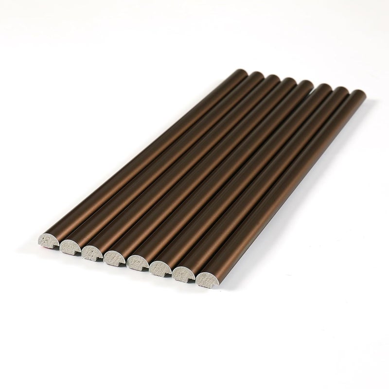 Tilingview 10-Pack Peel and Stick Tile Trim for Backsplash – 12" Self-Adhesive PVC Molding Edge, Decorative Pencil Tile Edging for Walls (Bronzer) - Image 3